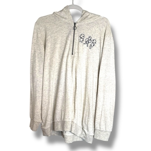 Her Universe Studio Ghobli Princess Mononoke Quarter Zip Hoodie - Picture 1 of 7